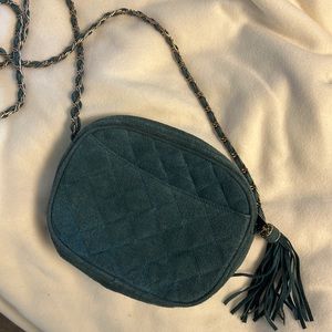 Vintage Suede Cross Body Bag
